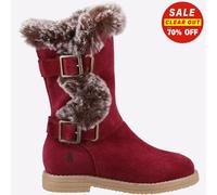 Hush Puppies Childrens Unisex Mini Megan MEMORY FOAM Junior - Burgundy - Size UK 11 Kids