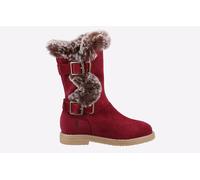 Hush Puppies Women's 'Mini Megan' Suede Boot in Red | Size: 1 Hush Puppies Red 1