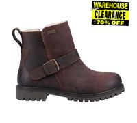 Hush Puppies Mini Wakely Junior Girls WATERPROOF Casual Ankle Boots Brown