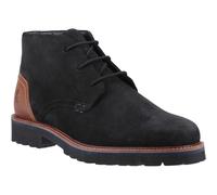 Hush Puppies Moore Nubuck Mens Black Ankle Boots - Size UK 6