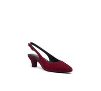Hush Puppies Nahla Buckle Kitten Heel In Wine Wine