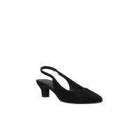 Hush Puppies Nahla Suede Heel In Black Black