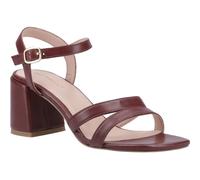 Hush Puppies Nalani Leather Womens Bordeaux Sandals - Red - Size UK 5