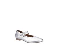 Hush Puppies Nancy Mary Jane Ballet In Silver Silver