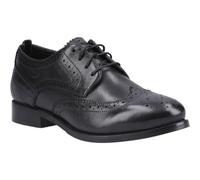 Hush Puppies Natalia Leather Womens Black/Black Brogues Shoes - Size UK 7