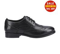 Hush Puppies Womens Shoes Black Adults Ladies Brogues School Leather Natalia