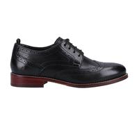 Hush Puppies Natalia Womens Brogues Leather Smart Casual Memory Foam Shoes Navy