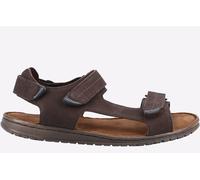 Hush Puppies Neville MEMORY FOAM Sandal Mens - Brown Leather - Size UK 7