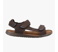 Hush Puppies Neville MEMORY FOAM Sandal Mens - Brown Leather - Size UK 7