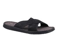 Hush Puppies Nile Cross Over Black Leather Male Sandal Mens Summer