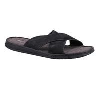 Hush Puppies Nile Cross Over Leather Men's Black Sandals UK 7