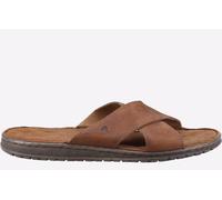 Hush Puppies Nile Mens MEMORY FOAM Sandal - Brown Leather - Size UK 11