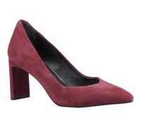 Hush Puppies Olivia Suede Women's Bordeaux Round Court Shoes UK 5