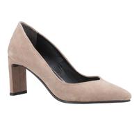 Hush Puppies Olivia Suede Women's Mocha Round Court Shoes UK 3