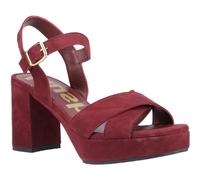 Hush Puppies Ophelia Suede WoMens Bordeaux Sandals - Red - Size UK 4