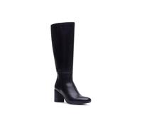 Hush Puppies Oprah Long Leather Women's Black Heeled Knee High Boots UK 7
