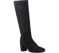 (Black, 7 (Adults')) Hush Puppies Oprah Suede Women's Black Heeled Knee High Boots
