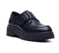 Hush Puppies Orla Monk Leather Women's Black Loafers - UK 5