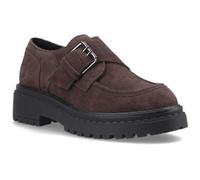 Hush Puppies Orla Monk Leather Women's Chocolate Loafers - UK 3