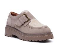 (, ) Hush Puppies Orla Monk Leather Women's Taupe Loafers