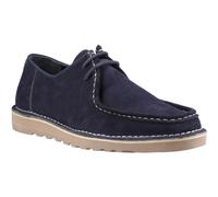 Hush Puppies Otis Suede Mens Navy Lace-Up Shoes - Size UK 6