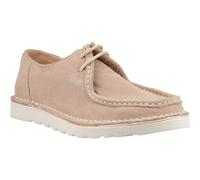 Hush Puppies Otis Suede Mens Sand Lace-Up Shoes - Beige - Size UK 8