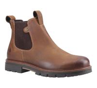 Hush Puppies Pascal Leather Mens Tan Boots - Size UK 9