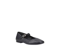 Hush Puppies Pasha Leather Ballerina In Black Black