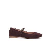 (, ) Hush Puppies Pasha Suede Women's Chocolate Flats