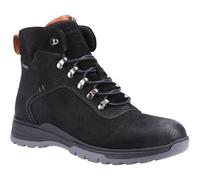 Hush Puppies Paul Leather Men's Black Nubuck Boots New