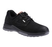 Hush Puppies Pele Leather Mens Black Nubuck Lace-Up Shoes - Size UK 6