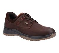 Hush Puppies Pele Leather Mens Brown Nubuck Lace-Up Shoes - Size UK 10