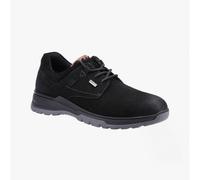 Hush Puppies PELE Mens Leather Shoes Black Nubuck - UK 11