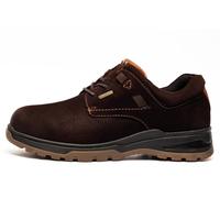 Hush Puppies PELE Mens Leather Shoes Brown Nubuck - UK 8