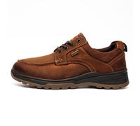 Hush Puppies Percy Mens Waterproof Leather Comfort Memory Foam Casual Work Shoes