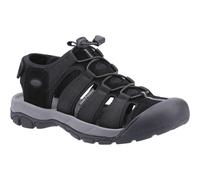 Hush Puppies Peru Black Polyurethane and Webbing Male Sandal Mens Summer
