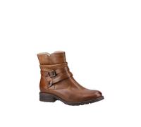 (Brown, 4 (Adults')) Hush Puppies Piper Leather Women's Tan Boots