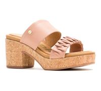 Hush Puppies Poppy Leather Women's Cafe Creme Sandals - UK 7