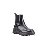 Hush Puppies Raye Buckle Boot Leather In Black Black