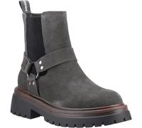Hush Puppies Raye Suede Women's Charcoal Flat Chelsea Boots - UK 6 / EU 39 / US 8