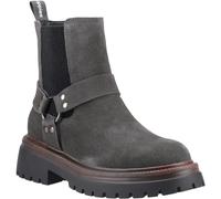 Hush Puppies Raye Suede Women's Charcoal Flat Chelsea Boots - UK 8 / EU 41 / US 10