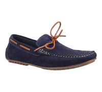 Hush Puppies Reuben Suede Mens Navy Boat Shoes - Size UK 7