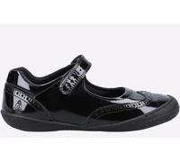 Hush Puppies Rina Girls School Shoe Patent Kids | School Shoes | Black | UK Size 3.5