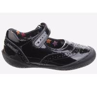 Hush Puppies Rina Leather Infants Girls Shoes | Brogues | Patent Black | UK Size 8.5