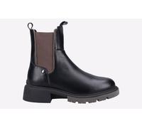 Hush Puppies Rita Chelsea Boot Leather Womens - Black - Size UK 4