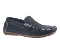 Hush Puppies Roscoe Leather Men's Navy Boat Shoes