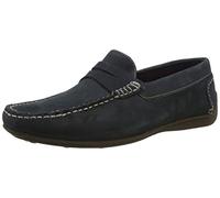 Hush Puppies Roscoe Mens Nubuck Loafers Navy