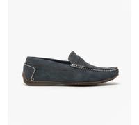 Hush Puppies Roscoe Mens Nubuck Slip-On Comfort Navy Loafers