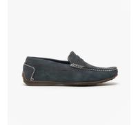 Hush Puppies Roscoe Mens Nubuck Slip-On Comfort Navy Loafers