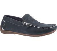 Hush Puppies Roscoe Navy Slip On Mens Shoes Nubuck Leather